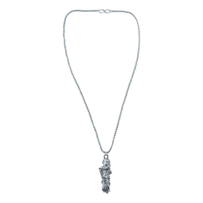 Hanuman Ji pendant elegantly displayed on a chain, ready to wear.