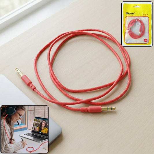 3.5mm AUX audio cable 1 meter for connecting mobile phones, speakers, and laptops