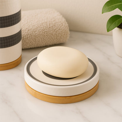 Premium 3-Piece Ceramic Bathroom Accessory Set