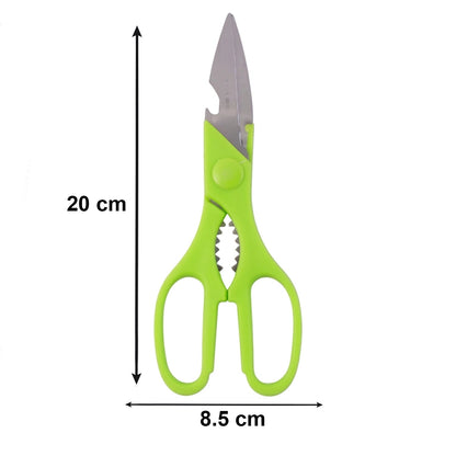 Stainless steel kitchen knife from the Quickslice set, shown slicing vegetables with precision.