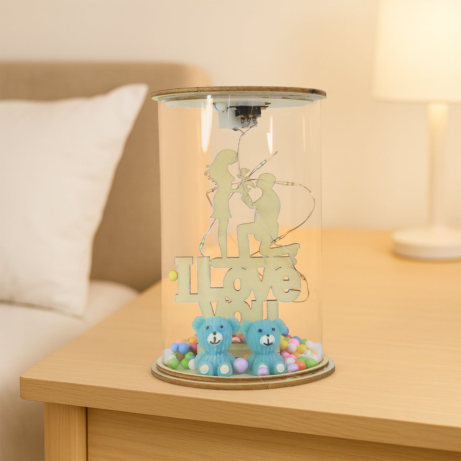 LED Decorative Light showpiece with vibrant colors for romantic gifting