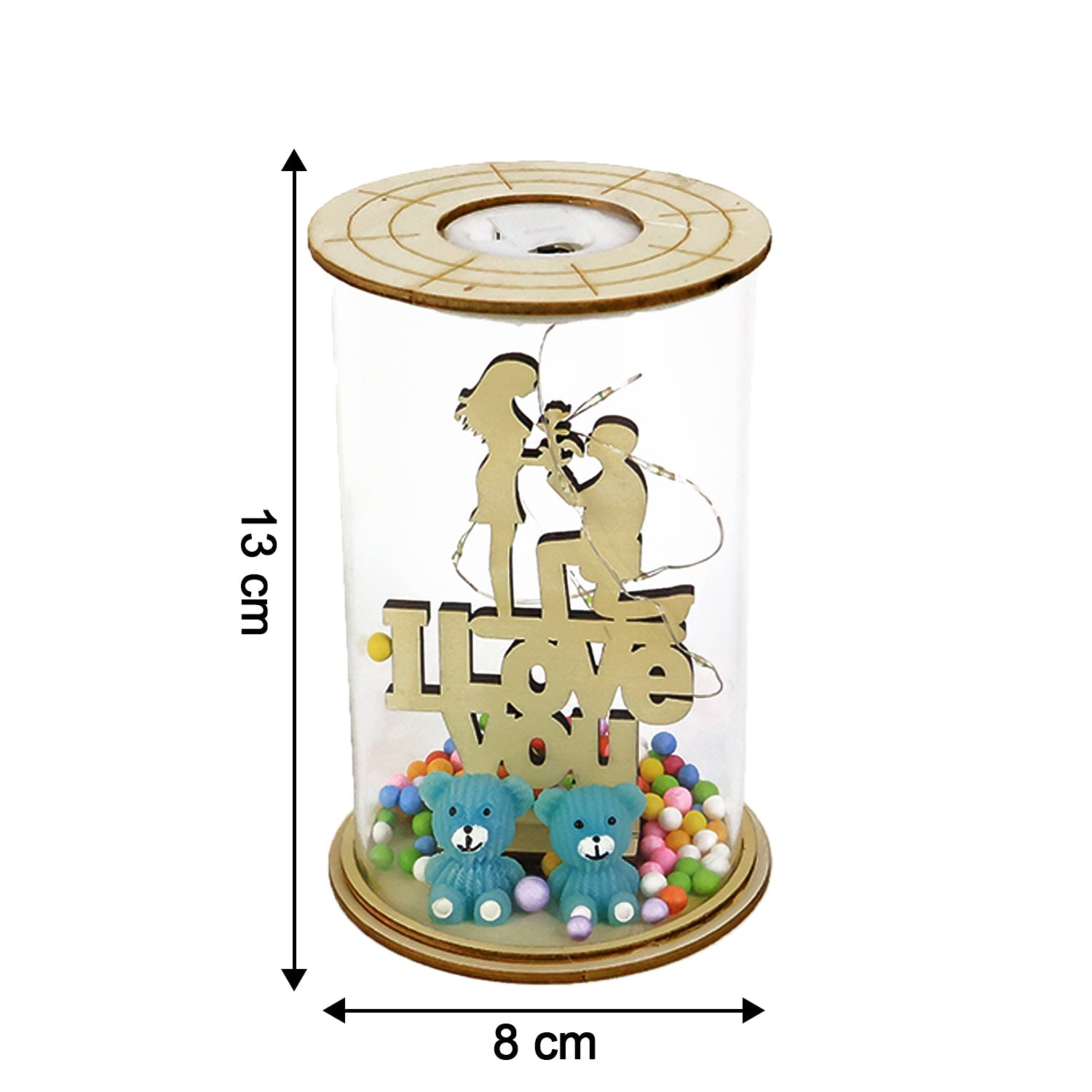 Romantic couple figurine LED decorative light ideal for home decor