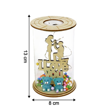 Romantic couple figurine LED decorative light ideal for home decor