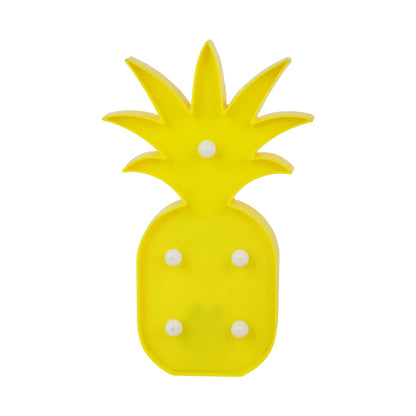 Decorative pineapple LED night light portable for table or shelf