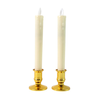 Lightweight LED flameless taper candles suitable for home, wedding, and party ambiance