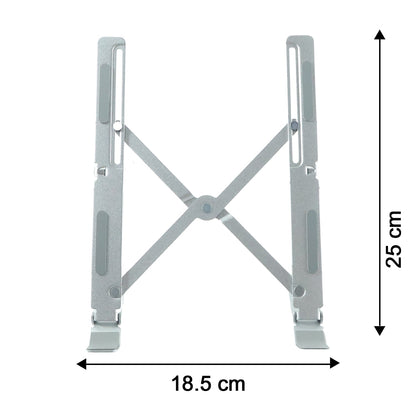 Product dimension image of foldable laptop stand
