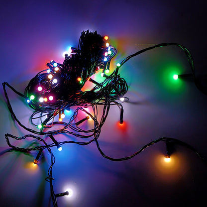 Plug-in LED string lights for versatile festival and home décor