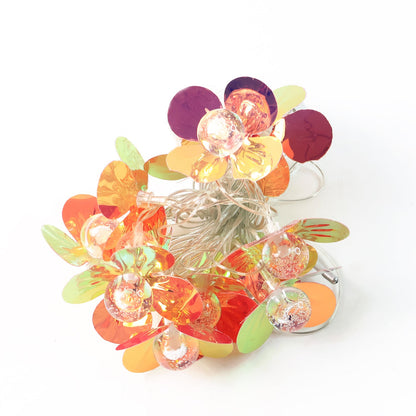 Energy-efficient LED decorative flower string lights for parties