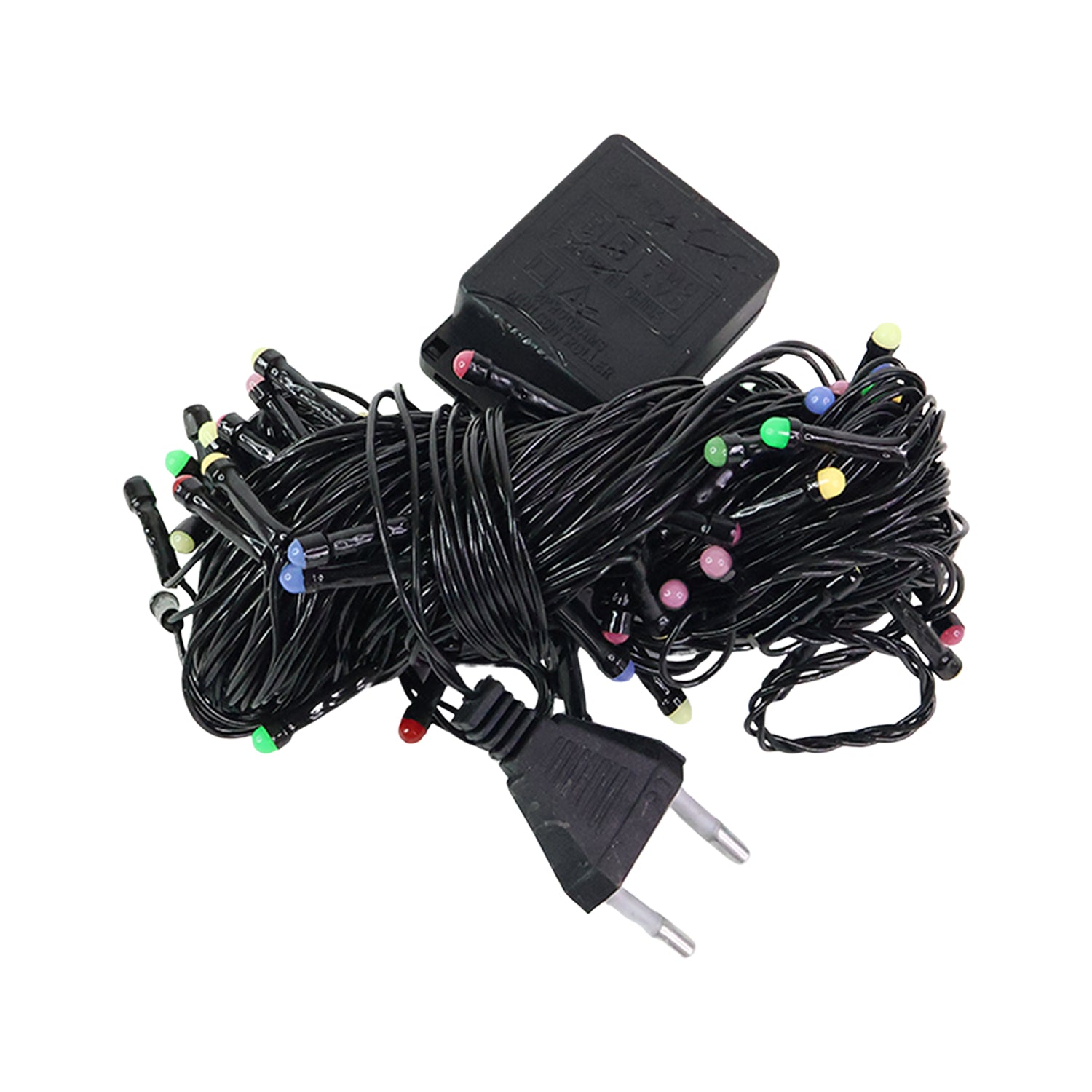 Multicolor LED decorative string fairy lights glowing in event decoration