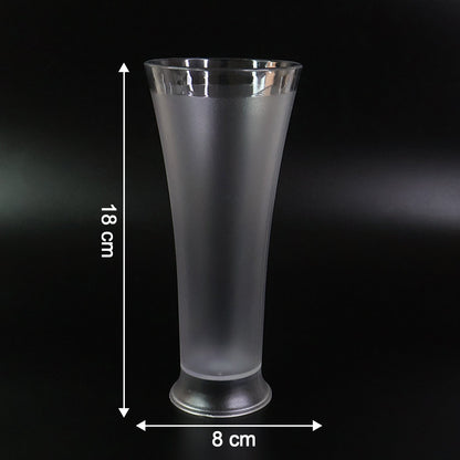 Six unbreakable matt finish plastic glasses designed for daily use