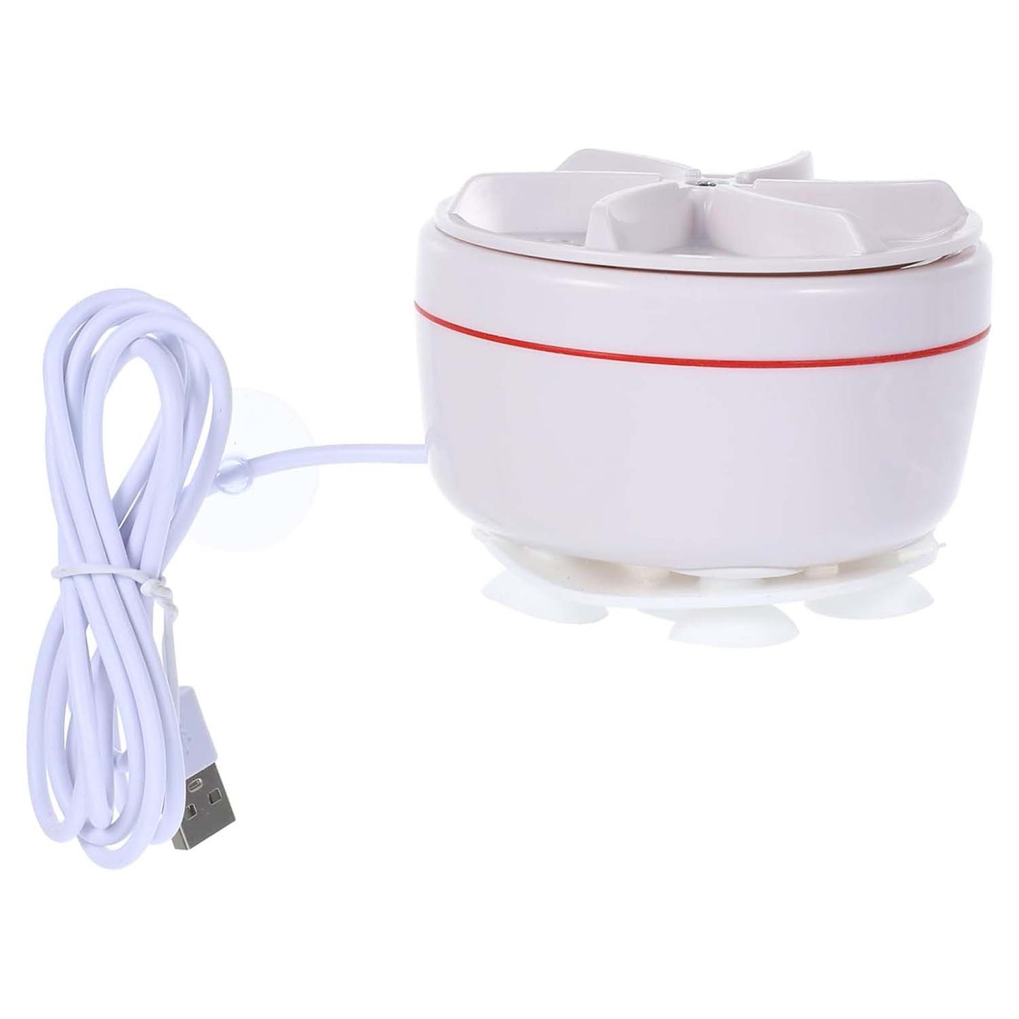 Close-up view of the powerful turbine inside the mini washing machine, designed for efficient cleaning.