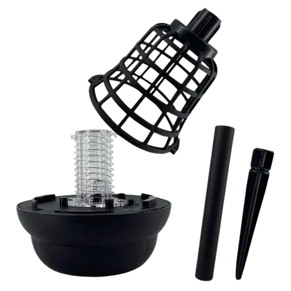 Waterproof solar mosquito zapper lights placed along pathway