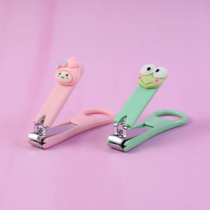 Baby nail clipper with cute random cartoon animal handle design
