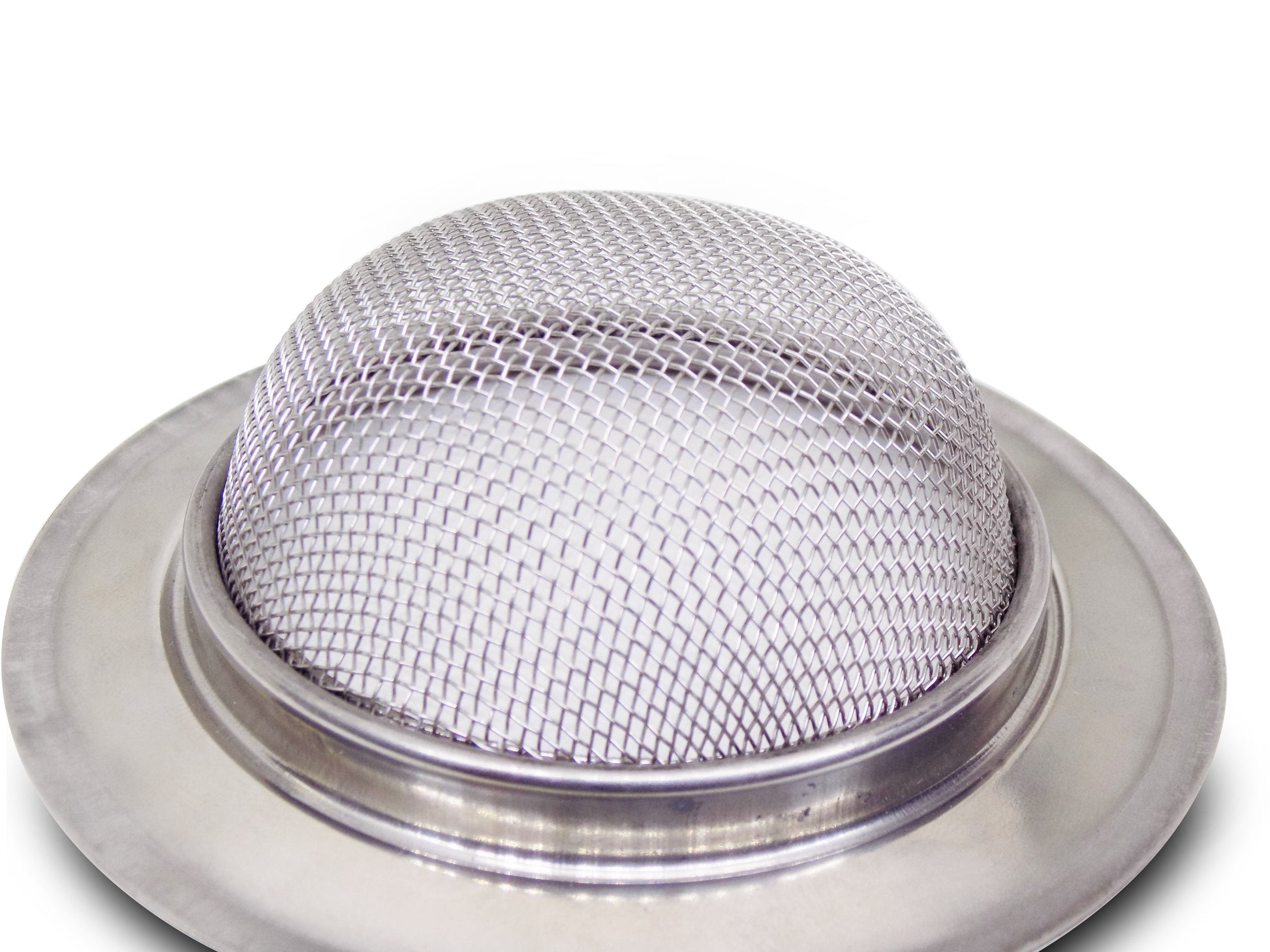 Hand demonstrating the lightweight and easy handling of the Indo Glow sink strainer.