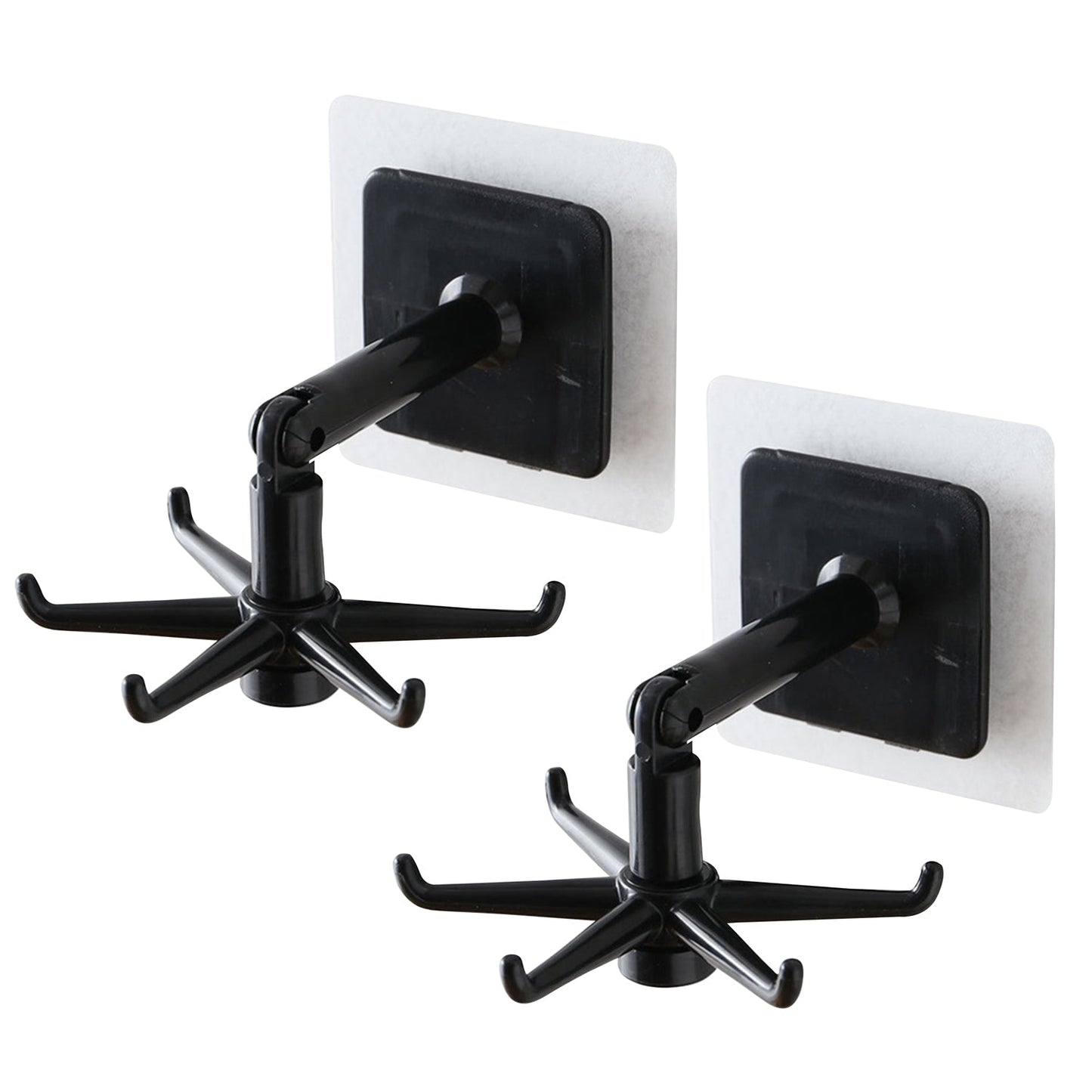 Pack of 2 rotatable hooks for kitchen organization, displayed in a brown box.