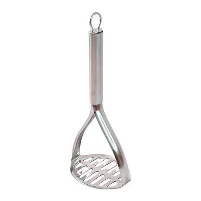 Heavy duty stainless steel potato masher for smooth mashing