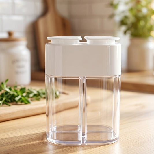 Airtight 4 compartment kitchen storage box with transparent body