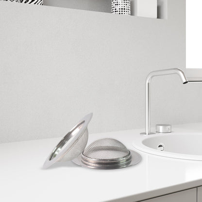 Sink strainer showing perforated holes for effective water flow