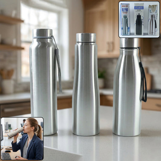 Stainless steel water bottle 1000 ml for daily hydration
