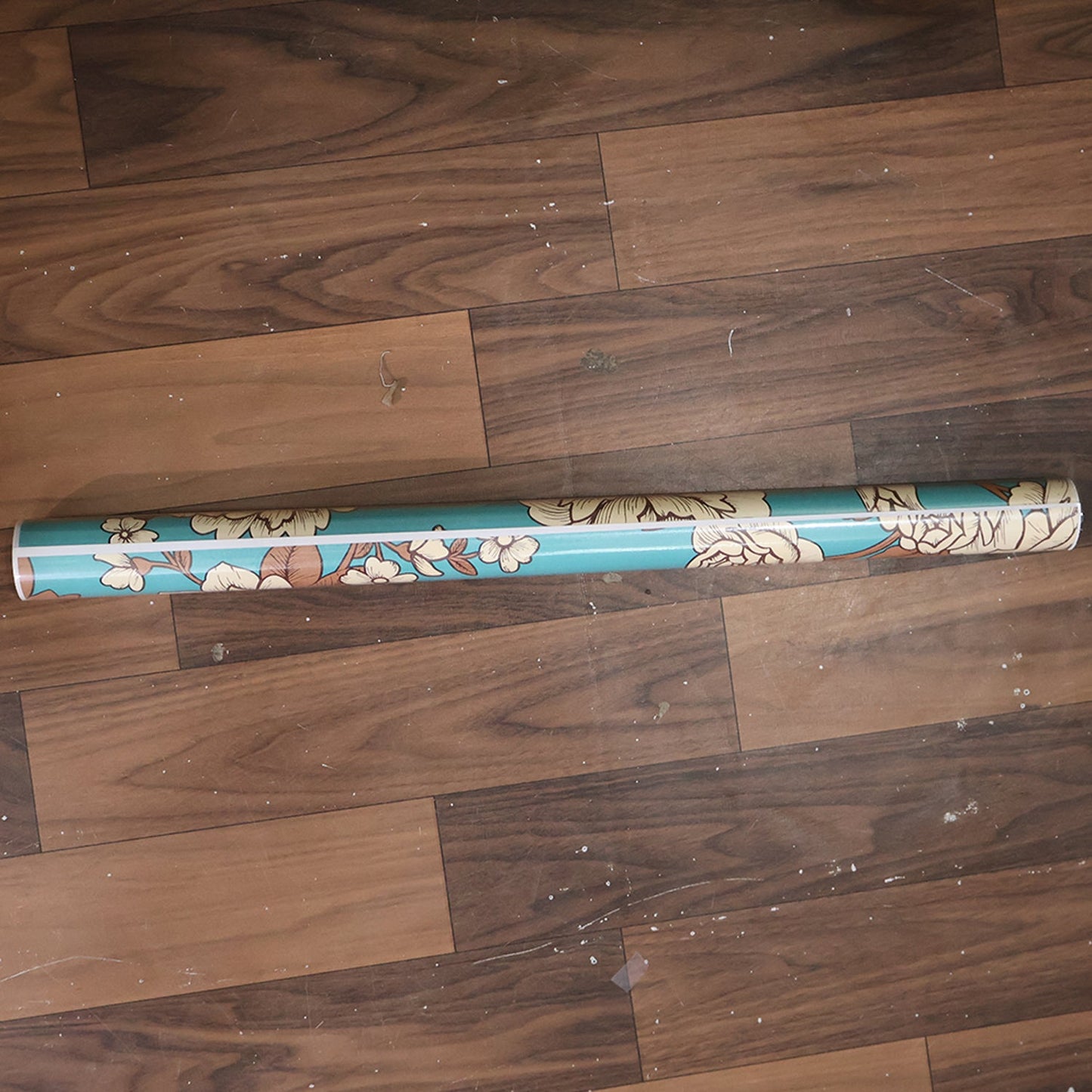 Durable waterproof floral wallpaper roll protecting wall surface