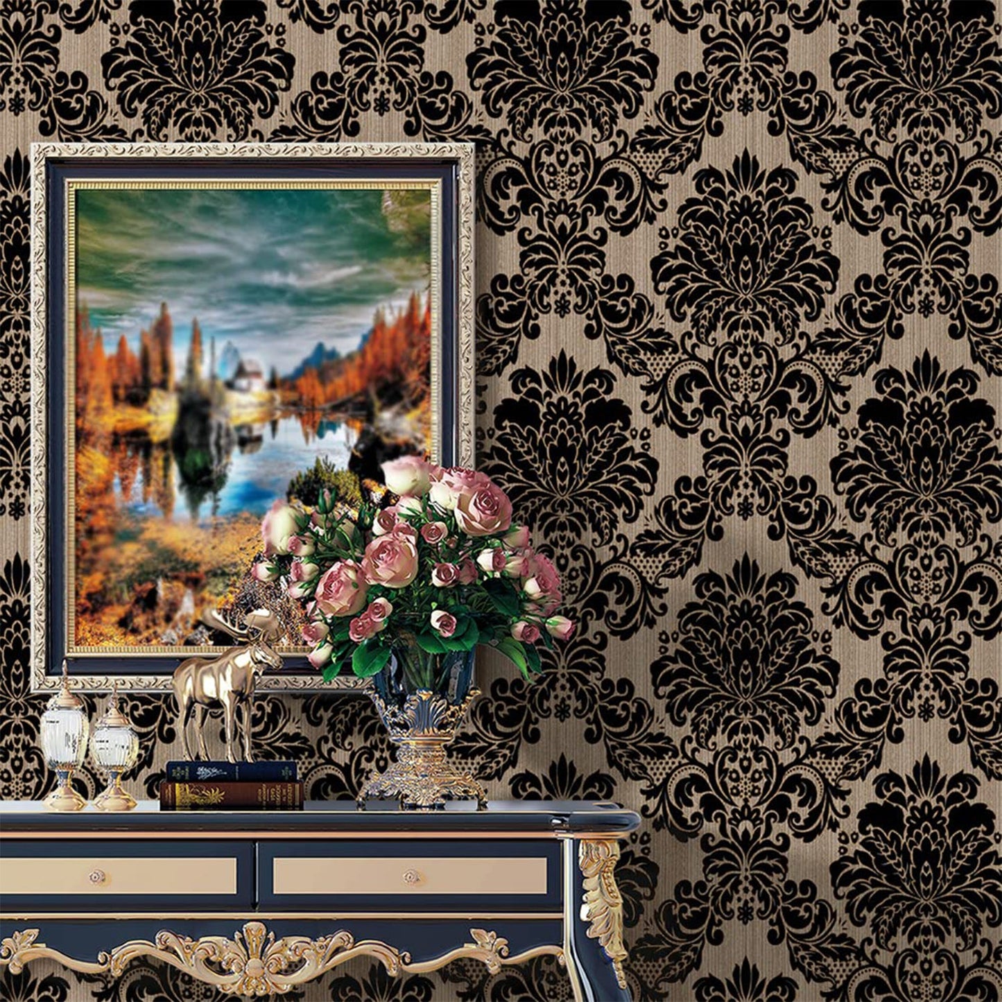 Premium Self-Adhesive Decorative Wallpaper Roll (1 Pc)
