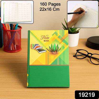Hardbound Daily Planner Notebook with Calendar Pages