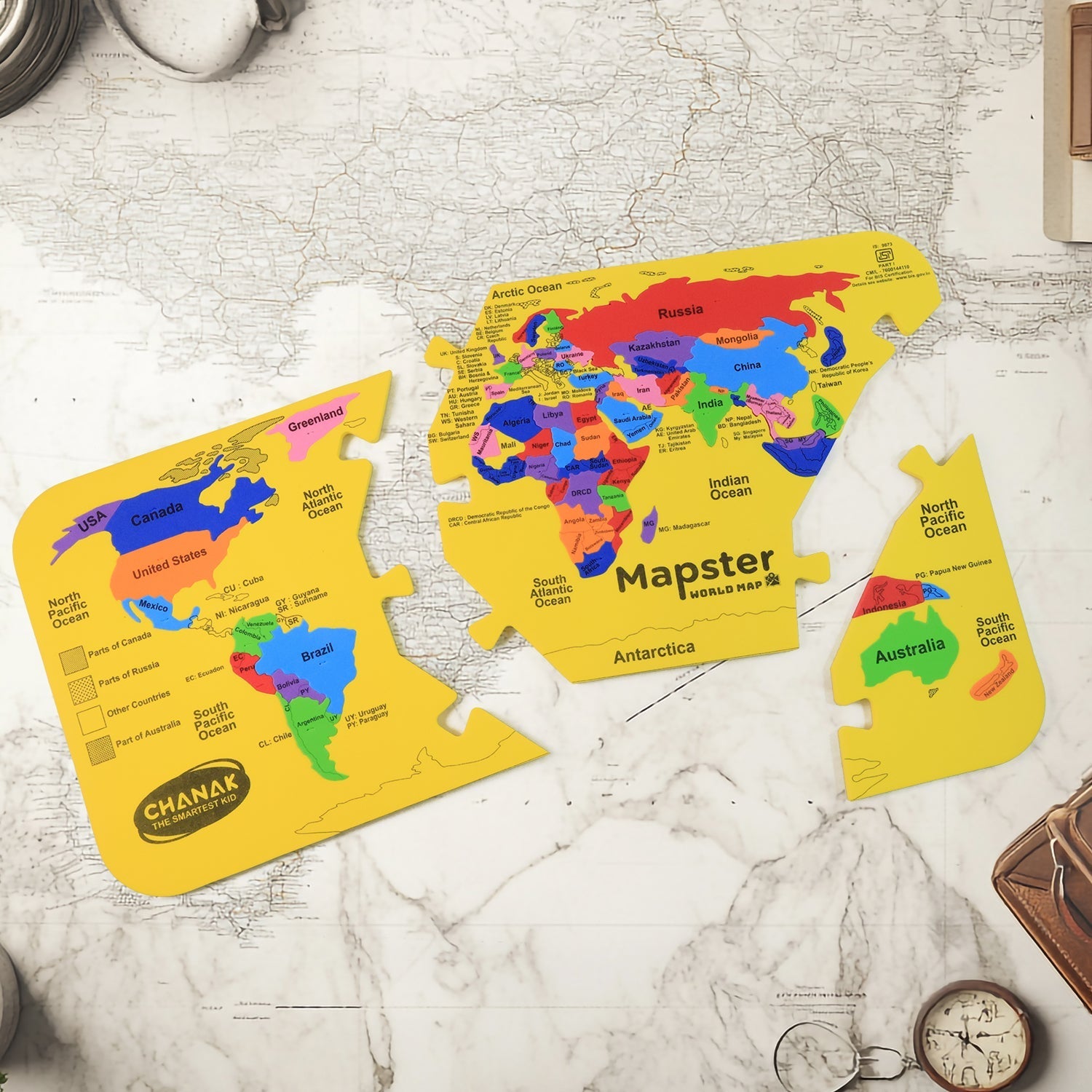 Aditi Foam Puzzle Map