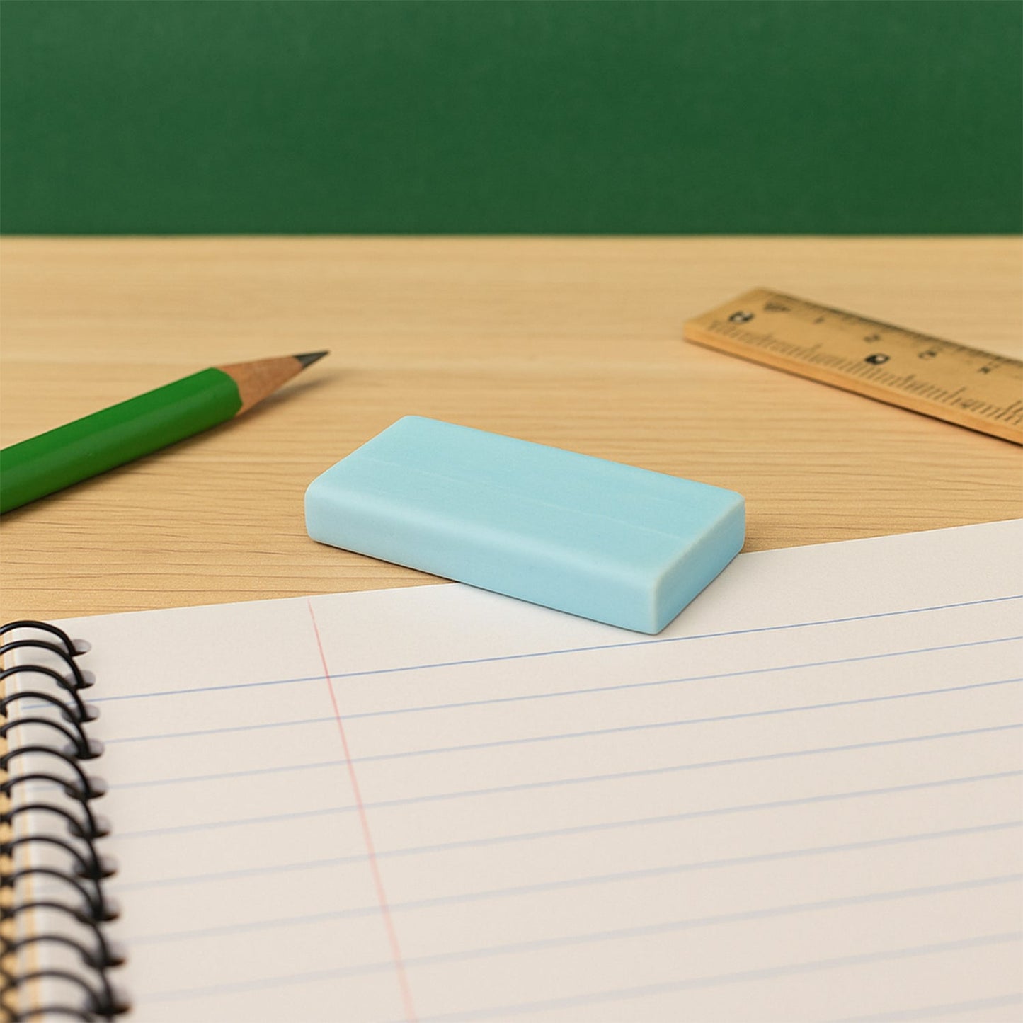 Variety of creative colorful erasers for children in set