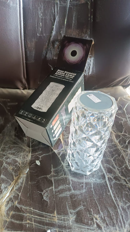 Premium Diamond Cut Crystal Table Lamp (1 Pc / Without Remote & Cable)