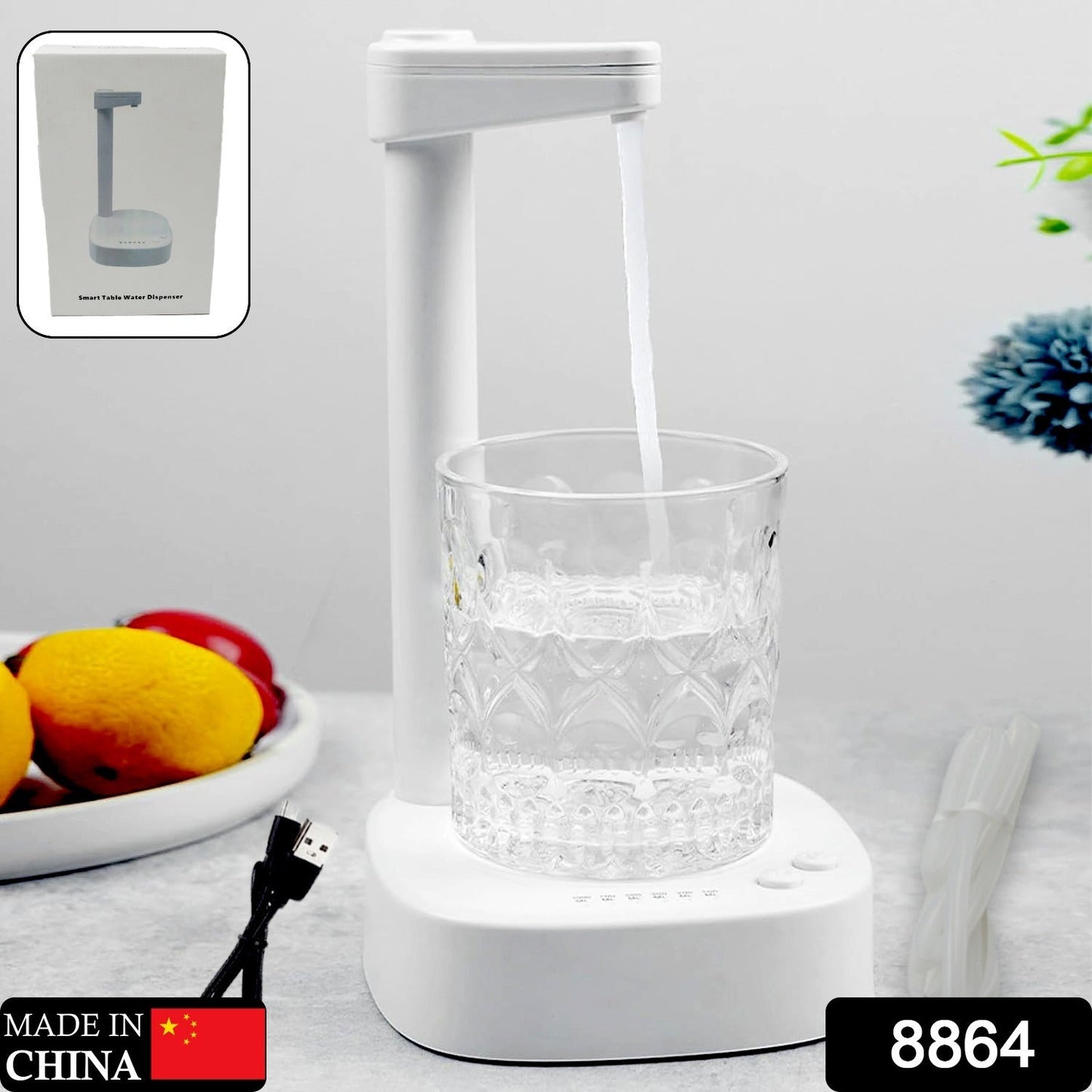 USB Charging Desktop Water Dispenser – Smart One Button Operation, Portable Water Pump for Home & Office