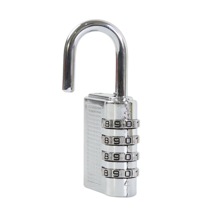 Heavy-duty metal security lock ideal for cabinets, lockers and bags