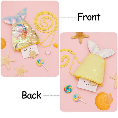 Sea shine kids sling purse with sparkling reversible sequin design