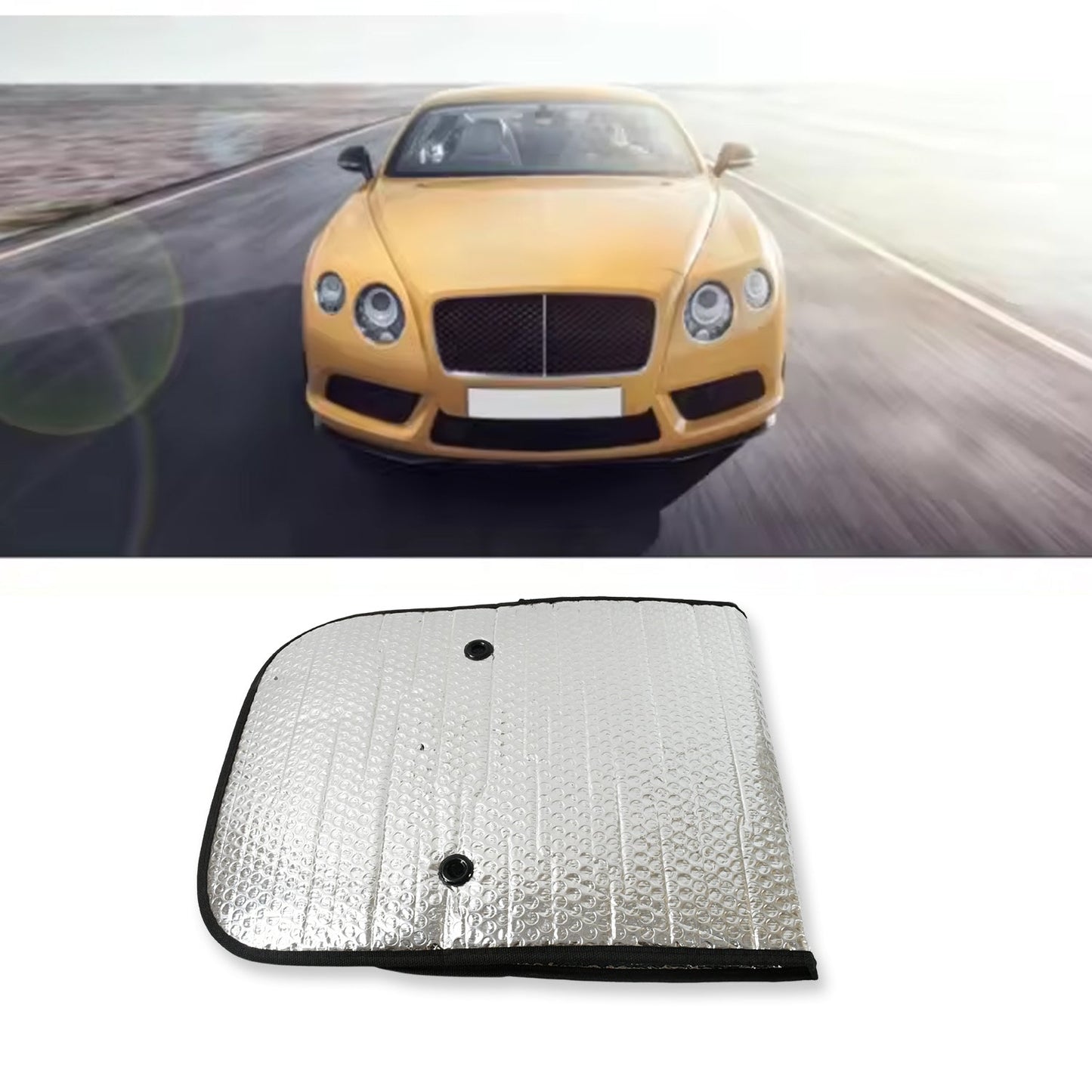 Car Windshield Sun Shade, Blocks UV Rays Sun Visor Protector, Keeps Your Vehicle Cool Sunshade for Cars, SUVs, Trucks, and Vans (107×45 Cm)