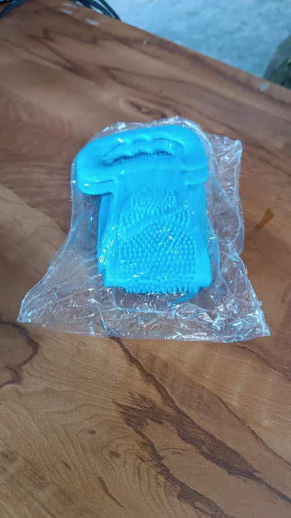 Silicone Body Back Scrubber Double Side Bathing Brush for Skin Deep Cleaning, Scrubber Belt