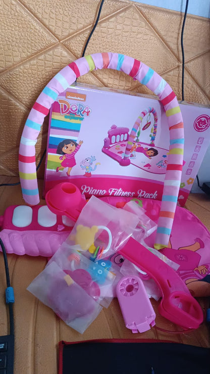 Packaging box for the Aditi 2-in-1 Baby Kick and Play Piano Gym Mat.