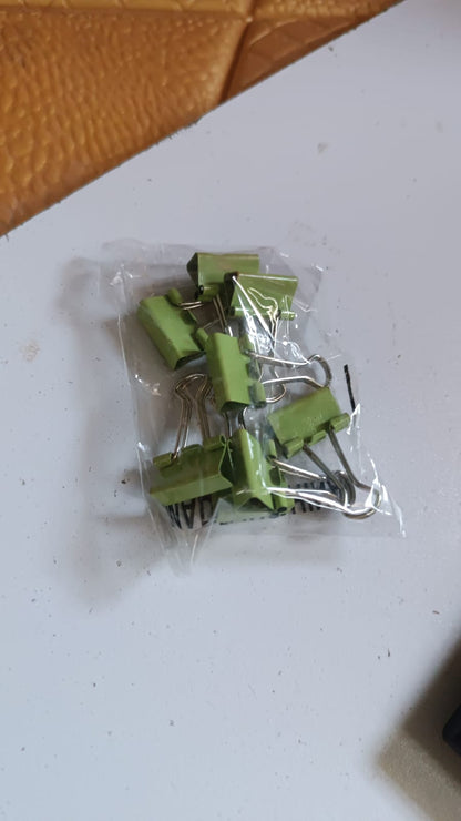 Paper Holding Binder Clips Paper Clips (8 Pcs Set / Mix Color)