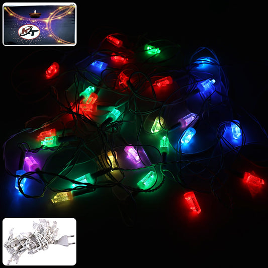 Colorful decorative LED string light with timer function for festive decorating