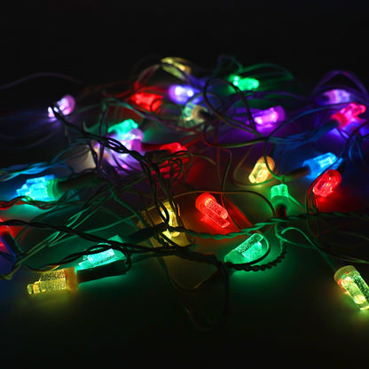 Hanging decorative LED string lights with bright multi-color LEDs