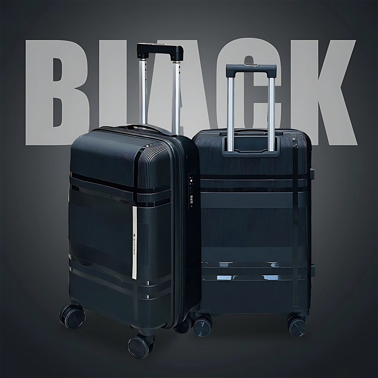 Mix Color Hard-Shell Luggage Trolley 4-Pc (set)