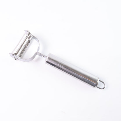 Stainless steel julienne cutter and peeler multipurpose kitchen tool for vegetable prep
