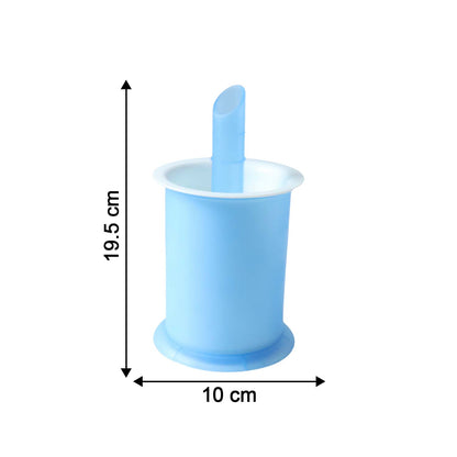 Refreshing frozen juice popsicles chilling inside the reusable silicone molds.