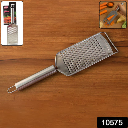 Durable stainless steel vegetable grater with ergonomic handle